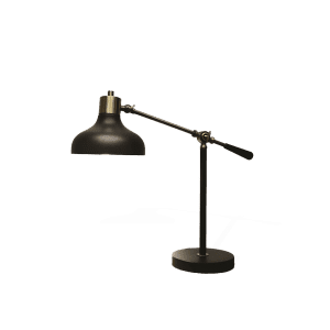 black metal lamp