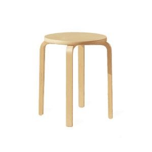 brown wooden stool