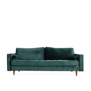 living room green sofa